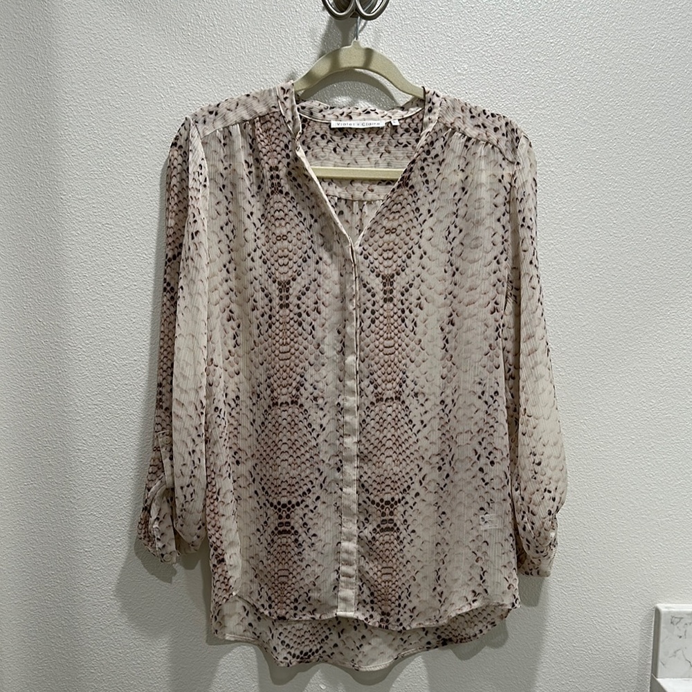 Women's Snake Print Blouse